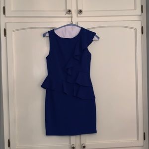 Blue ruffle dress